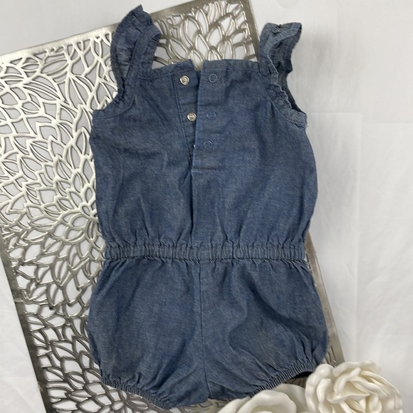Carter’s Onesie/Romper Blue Jean Material Size 9 Months - Picture 4 of 4
